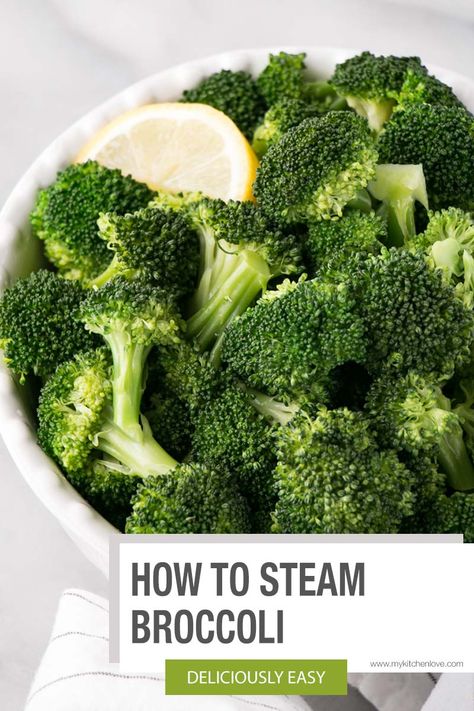 So simple and so good, this How to Steam Broccoli without a steamer is full of tips for getting the most out of broccoli and helpful ideas on what to serve it with. How To Steam Broccoli, Steam Broccoli, Steamed Broccoli, Vegetable Side, Health Trends, Rich In Protein, Cooking Skills, Organic Health, Kitchen Tips