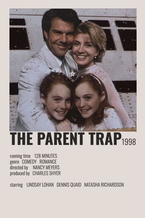 Parent Trap Movie, Polaroid Movie Poster, The Parent Trap, Trap Art, Disney Channel Movies, Old Movie Posters, Parent Trap, Girly Movies, Film Posters Minimalist