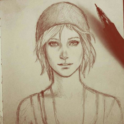 Chloe Price Max Caulfield, Life Is Strange Fanart, Arcadia Bay, Life Is Strange 3, Blue Haired Girl, Chloe Price, Strange Photos, Computer Games, Sketch Inspiration