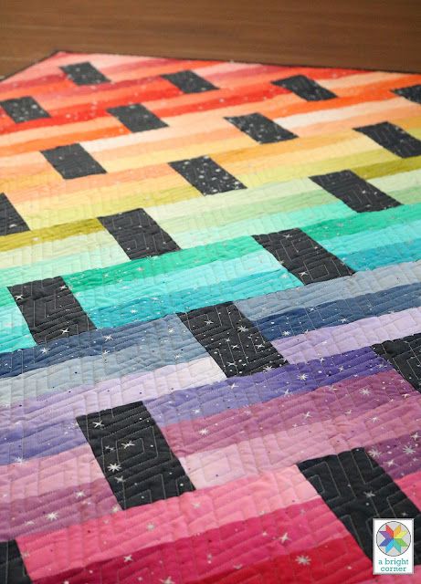 Hombre Quilt Pattern, Modern Jelly Roll Quilt Patterns Free, Ombre Quilts Free Pattern, Gradient Quilt Pattern, Modern Jelly Roll Quilt Patterns, Ombre Quilt Ideas, Ombré Quilt, Ombre Quilt Pattern, Ombré Quilts