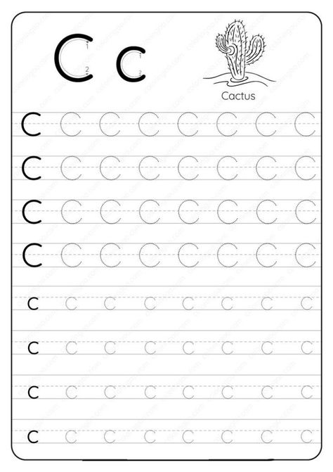 C Tracing Worksheet, Letter C Worksheets, Tracing Letters Preschool, Letter Tracing Printables, Alphabet Writing Worksheets, Free Printable Alphabet Worksheets, Kids Handwriting Practice, Letter Worksheets For Preschool, Alphabet Writing Practice