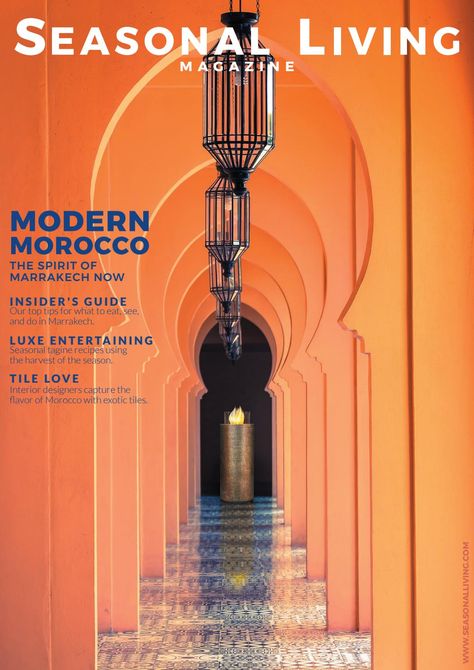 Seasonal Living Magazine FEB/MAR 2019 Issue 4 Moroccan Moodboard, Coastal North Carolina, Seasonal Living, Artisan Tiles, Slippery When Wet, Tile Showroom, Modern Tiles, Modern Moroccan, Geometric Tiles