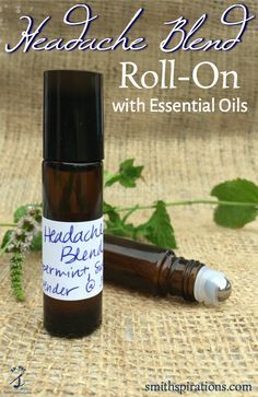 Headache Blend Roll-On with Essential Oils Oils For Migraines, Essential Oils For Migraines, Roller Bottle Recipes, For Headaches, Essential Oils For Headaches, Essential Oil Roller Bottle, Health And Fitness Magazine, Roll On Bottles, Essential Oil Roller