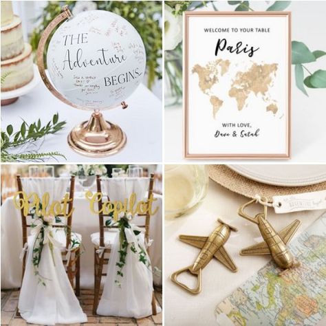 Travel Themed Wedding Ideas, Travel Wedding Invitations, Themed Wedding Ideas, Elegant Wedding Ideas, Travel Themed Wedding, The World Is Your Oyster, Travel Party Theme, World Is Your Oyster, Travel Theme Wedding