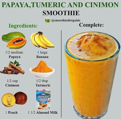 Blue Smoothie Recipes, Papaya Juice Recipe, Easy Healthy Smoothie Recipes, Healthy Diet Smoothies, Papaya Smoothie, Fruit Smoothie Recipes Healthy, Diet Smoothie Recipes, Easy Healthy Smoothies, Smoothie Recipes Healthy Breakfast