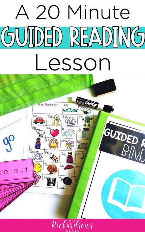 Use guided reading to really boost your kindergarten, first grade, and second grade students. This post is all about how to structure a guided reading lesson - warm up, word work, and comprehension practice. It's all there! #guidedreading #balancedliteracy Peaceful Preschool, Guided Reading Lesson Plan Template, Guided Reading Binder, Guided Reading Organization, Guided Reading Strategies, Guided Reading Lesson Plans, Ela Centers, Guided Reading Activities, Guided Reading Kindergarten