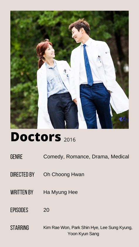 Doctor Kdrama Poster, Kdrama Medical, Good Doctor Kdrama, The Doctors Kdrama, Medical Movies, Kdrama Doctors, Doctors Drama, Doctor Kdrama, Doctors Kdrama