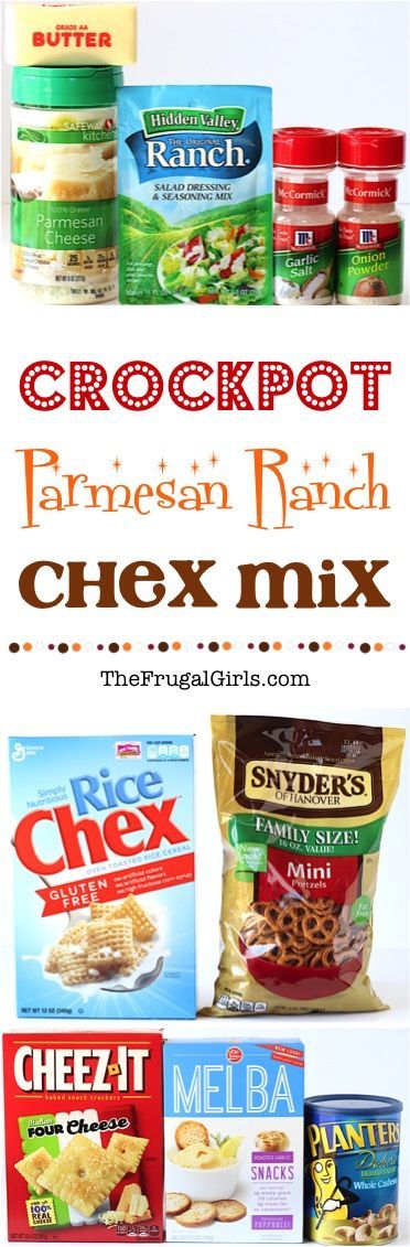 Crock Pot Chex Mix Recipe! ~ from TheFrugalGirls.com ~ no party is complete without a ridiculously delicious addictive snack, and this Crockpot Chex Mix is the perfect solution! #slowcooker #recipes #thefrugalgirls Healthy Chex Mix, Chex Mix Crock Pot, Appetizers Crockpot, Chex Recipes, Parmesan Ranch, Chex Mix Recipe, Appetizers Easy Dips, Pretzel Treats, Crockpot Appetizers