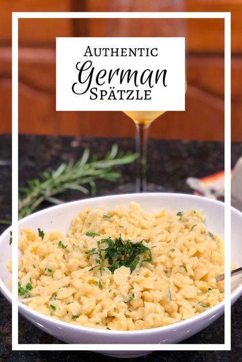 How to make authentic German spätzle in ten minutes How To Make Spätzle, Homemade Spaetzle Recipes, Spatzle Dishes German Recipes, Authentic German Spaetzle, How To Make Spaetzle Without A Spaetzle Maker, Spoetzl Recipe, German Spatzel Recipes, German Spetzler Recipe, Speatzle Recipe Germany