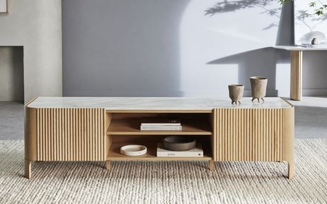 PARC | Nick Scali Small Bathroom Storage Units, Tv Unite, Mediterranean Style Interior, Wooden Tv Console, Tv Entertainment Unit, Nick Scali, Lounge Room Styling, Oak Tv Unit, Dorm Room Storage