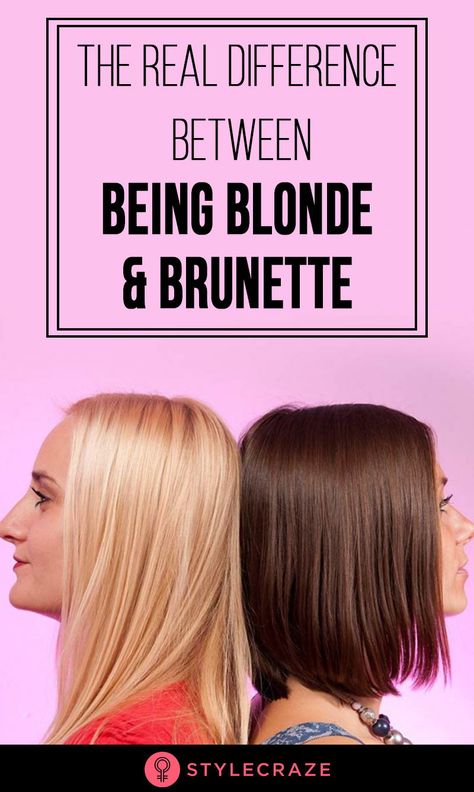 Blondes are the life of the party.Brunettes are the intellectual ones. #hairstyles #hairstyle Brown Vs Blonde Hair, Blond Vs Brunette, Blonde Vs Brunette Before And After, Brunette Vs Blonde, Brunette Quotes, Blonde And Brunette Hair, Blonde Vs Brunette, Blonde And Brunette, Brunette To Blonde