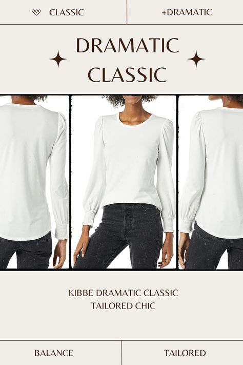 Dramatic Classic Jewelry, Kibbe Dramatic Classic Outfits, Dramatic Classic Outfits, Dramatic Classic Casual Outfits, Dramatic Classic Kibbe Style, Kibbe Dramatic Classic, Tailored Chic, Classic Kibbe, Kibbe Dramatic