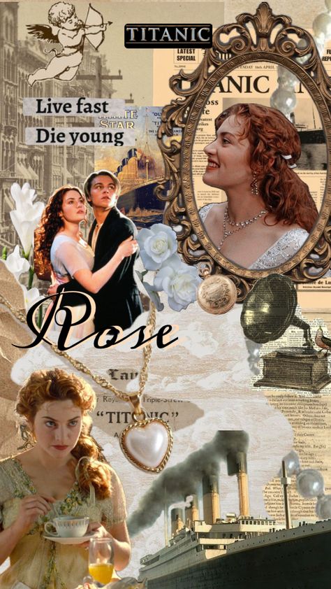 Rose from titanic’s movie 🌹🦢 #rosedawson #rosedewittbukater #titanicedit #edits #movies #jackdawson Black 90s Movies Aesthetic, Rose From Titanic, Titanic Wedding, Titanic Drawing, Titanic Quotes, Rose Titanic, Revolutionary Road, Leo And Kate, Titanic History