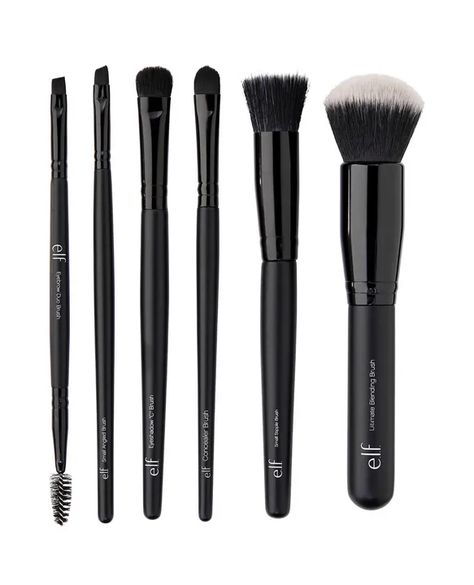 Elf Brushes, Elf Makeup Brushes, Flawless Face Makeup, Beauty Brushes, Face Makeup Brush, Brow Brush, Elf Makeup, Angled Brush, Flawless Face