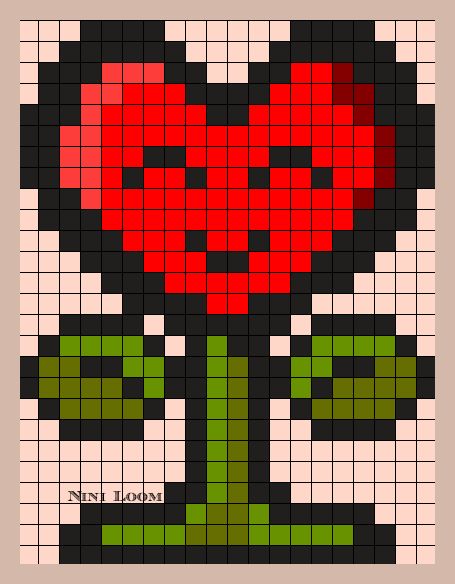 pixel art fleur : +31 Idées et designs pour vous inspirer en images Pixel Art Fleur, Pixel Art Coeur, Pixel Art Minecraft, Image Pixel Art, Bead Templates, Art Amour, Modele Pixel Art, Paper Quilt, Perler Bead Templates