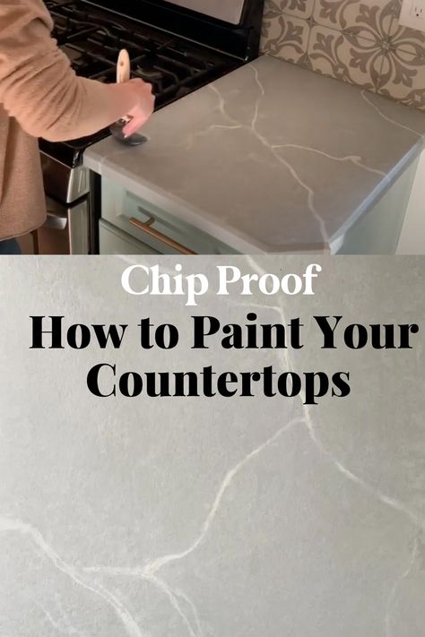 Epoxy Over Laminate Countertop, Paint Your Countertops, Painted Countertops Diy, Painting Bathroom Countertops, Painting Laminate Countertops, Faux Marble Countertop, Countertop Makeover, Neutral Area Rug, Countertops Concrete