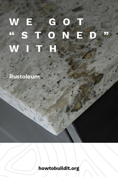 Rustoleum Countertop Paint, Spray Paint Countertops, Painting Bathroom Countertops, Rustoleum Countertop, Stone Spray Paint, Countertop Transformations, Spray Paint Projects, Fake Stone, Painting Countertops