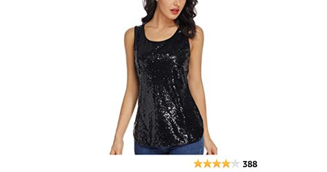 Henly Gift for Women Sequin Tank Top Sleeveless Sparkle Shimmer Vest Tops Glitter Camisole at Amazon Women’s Clothing store Sequin Tank Top Outfit, Dance Crop Tops, Crop Top Sleeveless, Tops Online Shopping, Black Sequin Top, Sequin Tank Top, Sequin Shirt, Tank Top Outfits, Sequin Tank