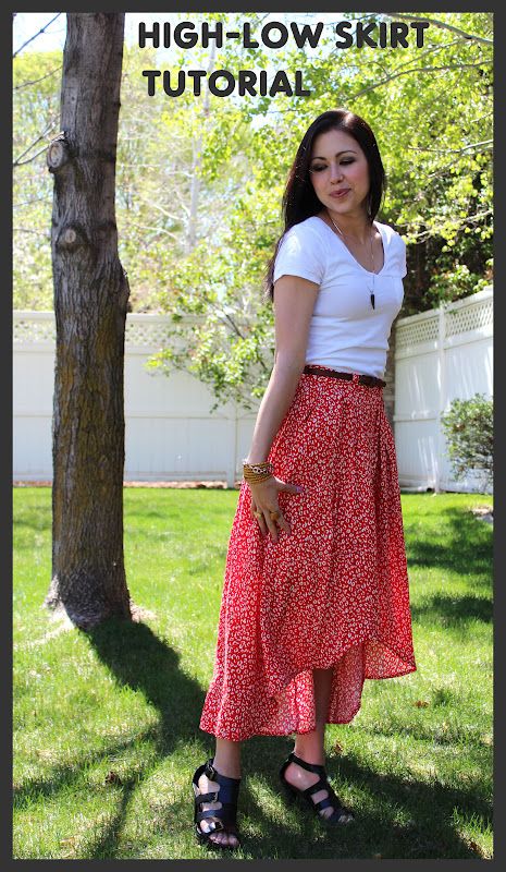 . Diy Skirts, Skirt Diy, Skirt Tutorial, Diy Skirt, High Low Skirt, Sewing Skirts, The Sisters, Tutorial Diy, Craft Time