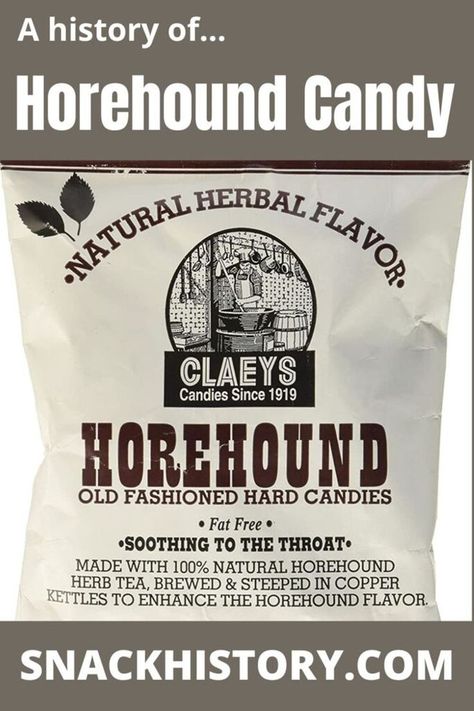 Horehound Candy Horehound Candy, Childhood Candy, Great Snacks, Herb Tea, How To Make Tea, Hard Candy, Non Alcoholic Drinks, Fat Free, Sweet Memories