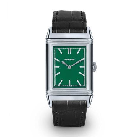 Jaeger-LeCoultre Grande Reverso UT Special London Flagship Edition front Jaeger Lecoultre Reverso, Jaeger Lecoultre Watches, Der Gentleman, London Boutique, Big Ben London, British Racing Green, Christmas Gifts For Husband, New London, Hand Watch