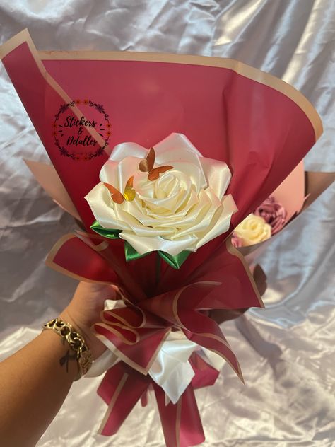 Single Eternal Rose Bouquet, Single Ribbon Flower Bouquet, Single Eternal Rose, Single Ribbon Rose, Eternal Ramo, Forever Rose Bouquet, Eternal Bouquet, Single Rose Bouquet, Forever Flower Bouquets