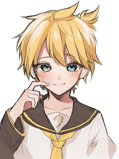 Len Edit, Len Kagamine Fanart, Len Fanart, Len Y Rin, Vocaloid Len, Kagamine Rin And Len, Vocaloid Characters, Kagamine Rin, Fanarts Anime