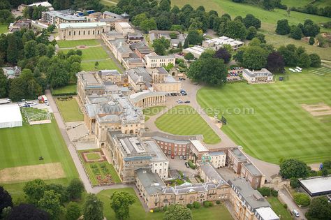 Aerial View. Stowe House, Buckinghamshire . Jason Hawkes Barwon Heads House, Heelshire Mansion, French Chateau Mansion, Buckingham Palace Balcony, Stowe House, Buckingham Palace Throne Room, Abbotsford House Scotland, Irish Castles, English Manor Houses