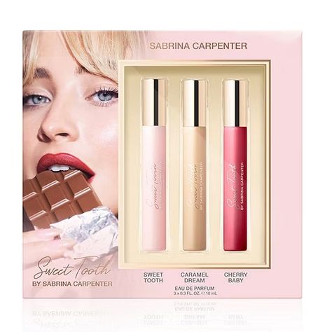 Sabrina Carpenter Eau De Parfum Travel Trio 3-Pc Gift Set ($34 Value), Color: Sc - JCPenney Sabrina Carpenter Sweet Tooth, Value Color, Cherry Baby, Perfume Set, Fragrance Set, Perfume Gift Sets, Perfume Gift, Fragrance Spray, Fragrance Collection