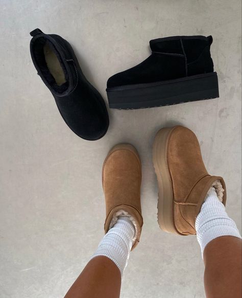 Uggs Platform, Uggs Chestnut, December Vibes, Loungewear Chic, Ultra Mini Uggs, Mini Uggs, Platform Boots Black, Ugg Ultra Mini, Ugg Store