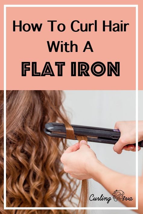 Curl Hair With Flat Iron, Diva Curl, How To Curl Hair, Different Types Of Curls, Curl Hair With Straightener, Curl Your Hair, Curls Hair, Flat Iron Curls, Flat Irons