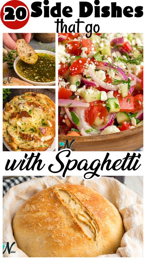 "Unlock the full potential of your spaghetti dinner with our curated collection of mouthwatering side dishes! From classic garlic bread to Mediterranean roasted vegetables, discover the perfect accompaniments to elevate every bite of pasta. Whether you're hosting a family dinner or craving a cozy meal for two, these side dishes will take your spaghetti night to the next level! 🍝✨ #SpaghettiNight #SideDishIdeas #EasyRecipes" Side Dish With Pasta, Side For Pasta Dinner, Pasta Dinner Side Dishes, Appetizer Recipes For Pasta Dinner, Italian Food Side Dishes, Spaghetti And Vegetables, Sides Dishes For Pasta Dinner, Sides With Pasta Dinners, Easy Side Salads For Dinner