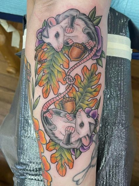 Possum Tattoo Cute, Possum Tattoo, Opossum Tattoo, Tattoo Cute, Crown Tattoo, Angel Tattoo, Tattoo Ideas, Crown, Tattoos