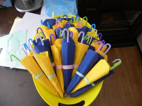 Umbrella Party, Spring Baby Shower Ideas, Sunshine Cupcakes, Umbrella Baby Shower, April Baby Shower, Mary Poppins Party, April Baby, Showered With Love, Showers Of Blessing