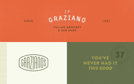 Italian Restaurant Branding, Deli Branding, Italian Branding, Trendy Branding, Italian Typography, Pizza Branding, Italian Bistro, Blog Design Inspiration, Restaurant Logo