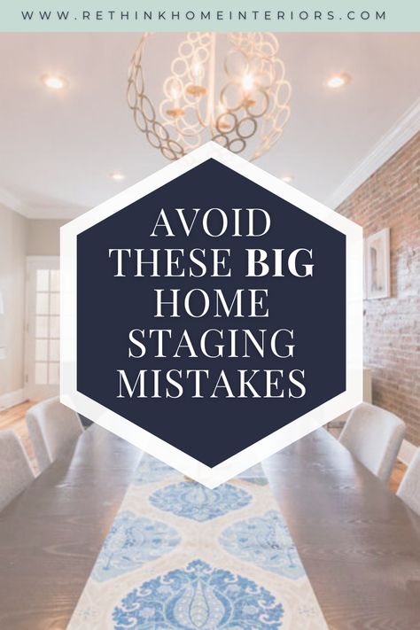 Getting ready to sell your home? Make sure you don't make these BIG staging mistakes. Open House Staging, Home Staging Tips, Selling Tips, Rooms Ideas, Selling Your Home, Empty Nest, Sell Your House Fast, Home Selling Tips, Open Houses