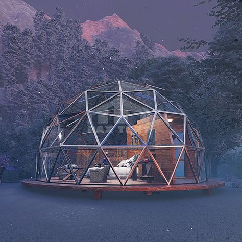 Glass Igloo Hotel, Glass Igloo, Igloo House, Popular Home Decor, Train Station Architecture, Glass Cabin, Bubble House, Glamping Resorts, Property Design