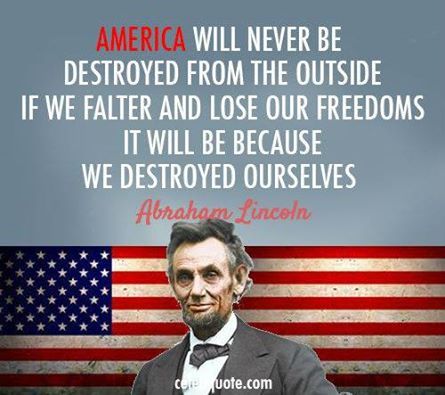 This is one of the most important quotes in the history of our Country. www.rawterre.com  #‎FreedomIsntFree Abraham Lincoln Quotes, Lincoln Quotes, Patriotic Quotes, I Love America, After Life, Benjamin Franklin, Famous Quotes, Abraham Lincoln, Great Quotes