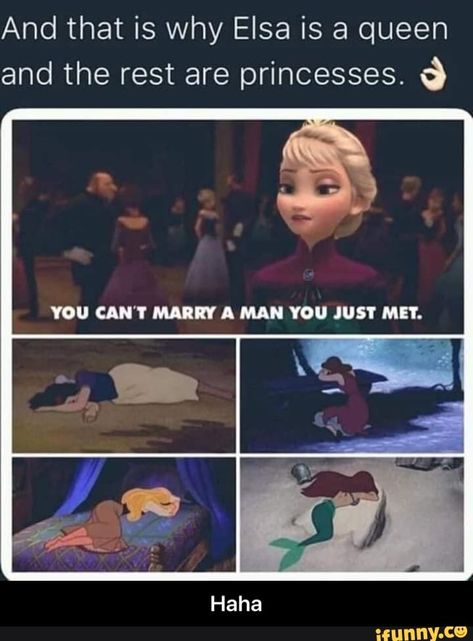 Found on iFunny Disney Princess Memes, Laughing Funny, Disney Theory, Funny Disney Memes, Funny Disney Jokes, Disney Jokes, Queen Elsa, Crazy Funny Memes, Teenager Posts Funny