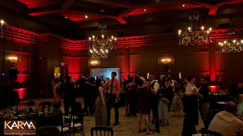 Red Uplighting Wedding, Red Uplighting, Uplighting Wedding, Red Lighting, Villa Siena, Love Fest, Event Lighting, We Did It, Private Party