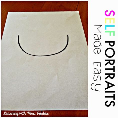 Self Portraits Made Easy - Learning With Mrs. Parker Kindergarten Self Portraits, Directed Drawing Kindergarten, Portraits For Kids, Teaching Themes, Model School, Math Place Value, Directed Drawing, General Ideas, Self Portraits