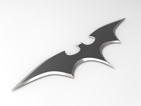 Batarang by Dmitriy Design Batarang Design, Batarang Template, Batman Batarang, Batman Villains, Batman Toys, Pretty Knives, Cosplay Armor, Dc Comics Artwork, Batman Vs Superman