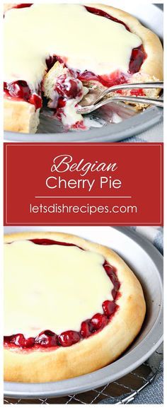 German Cherry Pie, Potluck Favorites, Cherry Pie Filling Recipes, Homemade Pie Recipes, Salty Recipes, Creamy Pie, Cherry Pie Recipe, Fudge Pie, Canning Cherry Pie Filling