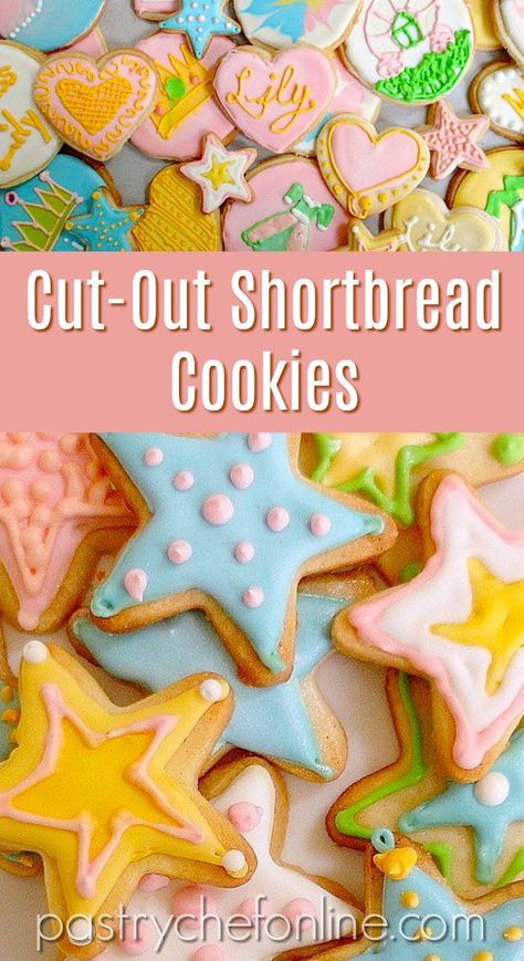 Shortbread Sugar Cookie Recipe, Iced Shortbread Cookies, Best Shortbread Cookie Recipe, Shortbread Cookies With Icing, Best Shortbread Cookies, Cookie Recipes Decorating, Shortbread Cookies Christmas, Shortbread Cookies Easy, Butter Sugar Cookies