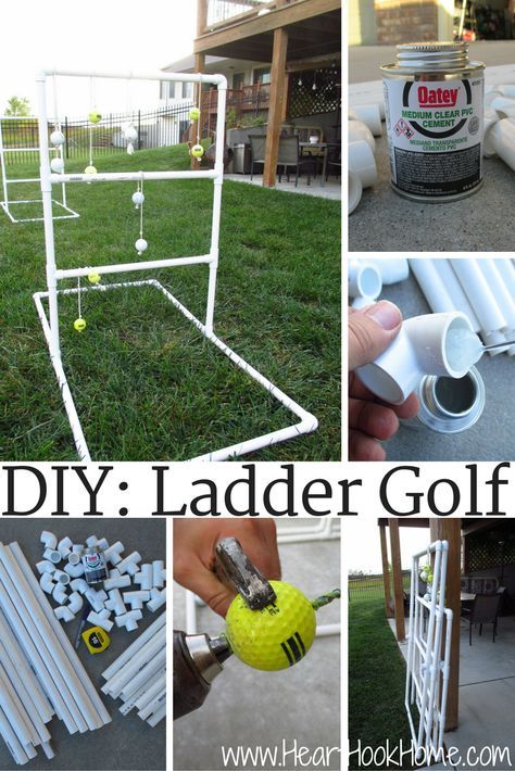 Diy Ladder Golf, Hillbilly Golf, Ladder Golf, Golf Card Game, Dubai Golf, Diy Yard Games, Door Games, Outside Games, Diy Ladder