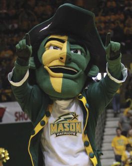 George Mason Patriots mascot, the Patriot. Network Logo, Sports Advertising, George Mason, Dream College, The Patriot, Team Mascots, Logo Redesign, What Happened, Sports Team