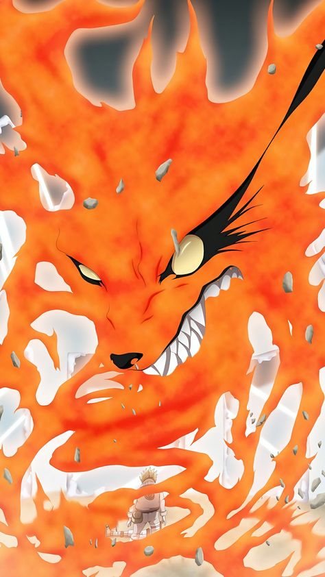 The Nine Tails Cloak Naruto, Wallpapers, Iphone, Orange, Black