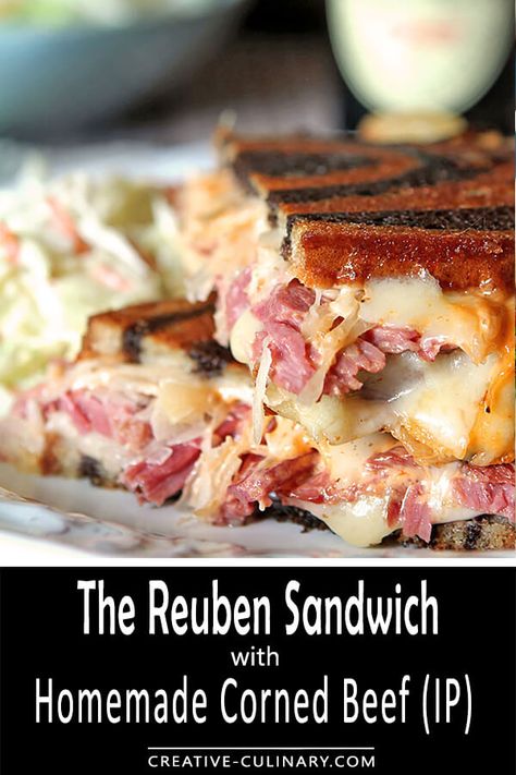 Pressure Cooker Corned Beef, Sandwiches Lunch, Will Cook For Smiles, Corn Beef, Reuben Sandwich, Corn Beef And Cabbage, Macaroni Salad, Corned Beef, Baked Salmon