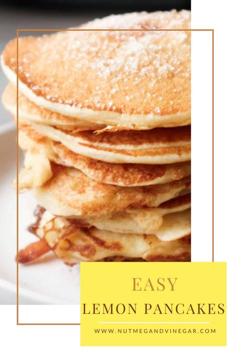 Lemon Pancakes Recipe, Easy Lemon Ricotta Pancakes, Healthy Lemon Ricotta Pancakes, Lemon Zest Pancakes, First Watch Lemon Ricotta Pancakes, Lemon Pancakes, Pancake Crepes, Easy Breakfast Recipe, Crepe Recipes