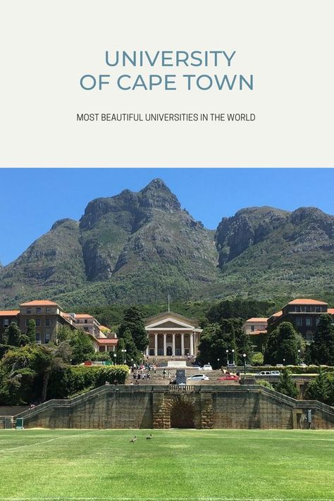 Most beautiful universities in the world University Of Cape Town Aesthetic, Uct Cape Town Aesthetic, Uct Cape Town, Uct University, Beautiful Universities, Cape Town Aesthetic, Cape Town Photography, Berkeley University, University Inspiration